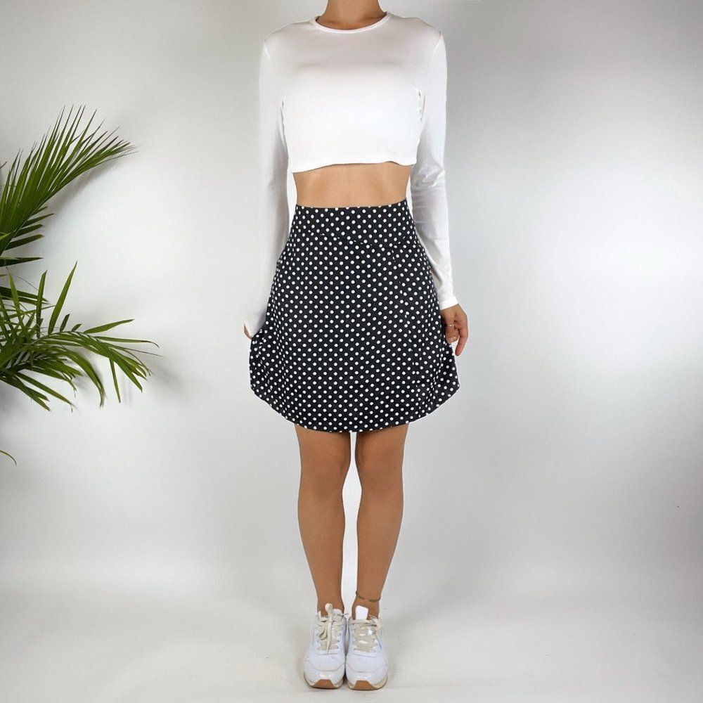 Vintage Y2K Classic Twee BCBG Max Azria Black Polka Dot / Size: 4